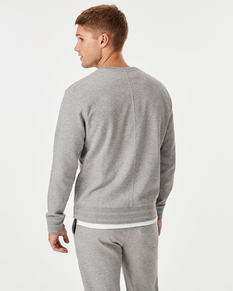 Logo Crew Neck Jumper, Light Grey Marle, hi-res